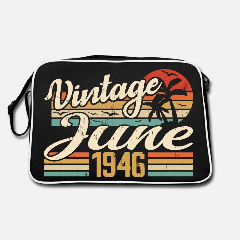Juni 1946 Geburtstag 1946 Retro 1946 Juni 1946 Retro Tasche