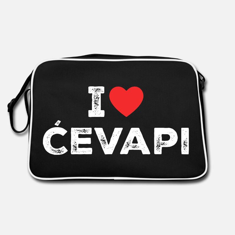 I Love Cevapi - I Heart Cevapi - Balkan Food Sac Retro