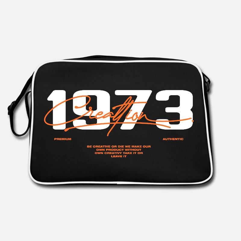 1973 Vintage Retro 1973 Geburtstagsgeschenk 1973 - Retro Tasche - Schwarz/Weiß
