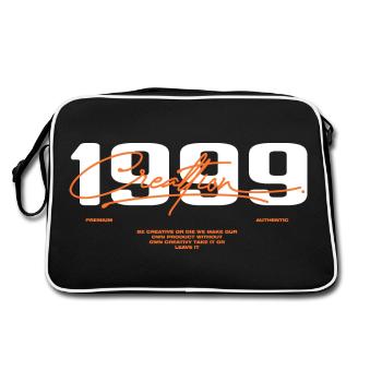 1999 Vintage Retro 1999 Birthday Gift 1999 - Retro Bag - black/white - Back