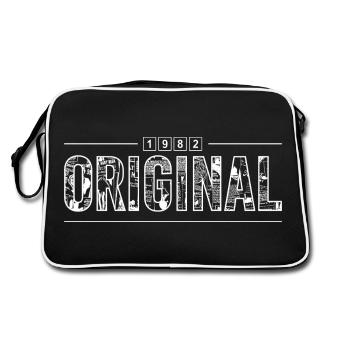 Original 1982 Cadeau Anniversaire 1982 retro 1982 - Sac Retro - noir/blanc - Dos