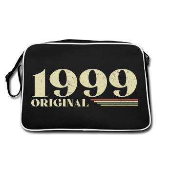 Original 1999 Vintage 1999 Retro Birthday 1999 - Retro Bag - black/white - Back