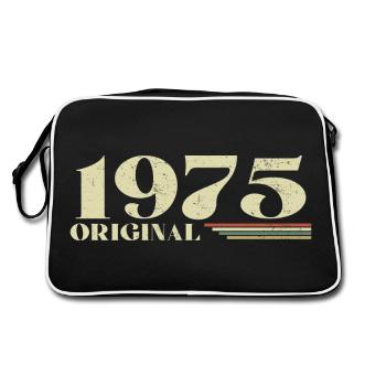 Original 1975 Vintage 1975 anniversaire 1975 rétro - Sac Retro - noir/blanc - Dos