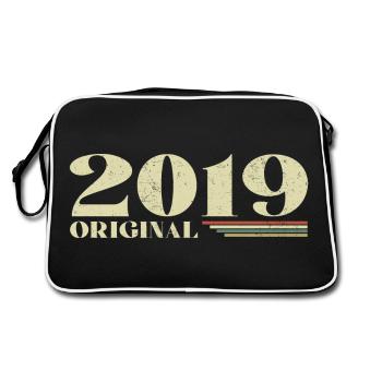 Original 2019 Vintage 2019 anniversaire 2019 rétro - Sac Retro - noir/blanc - Dos