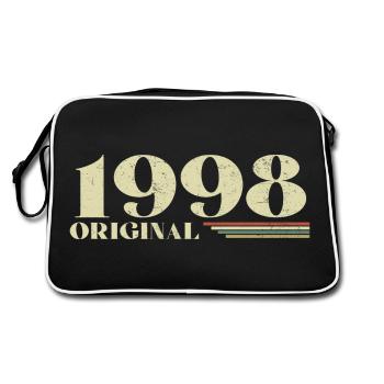 Original 1998 Vintage 1998 anniversaire 1998 rétro - Sac Retro - noir/blanc - Dos