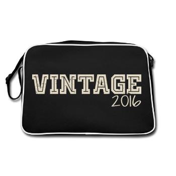 Vintage 2016 Original 2016 Retro 2016 Gift 2016 - Retro Bag - black/white - Back