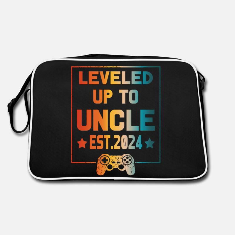 First Time Uncle leveled up to uncle Est 2024 Retro Bag