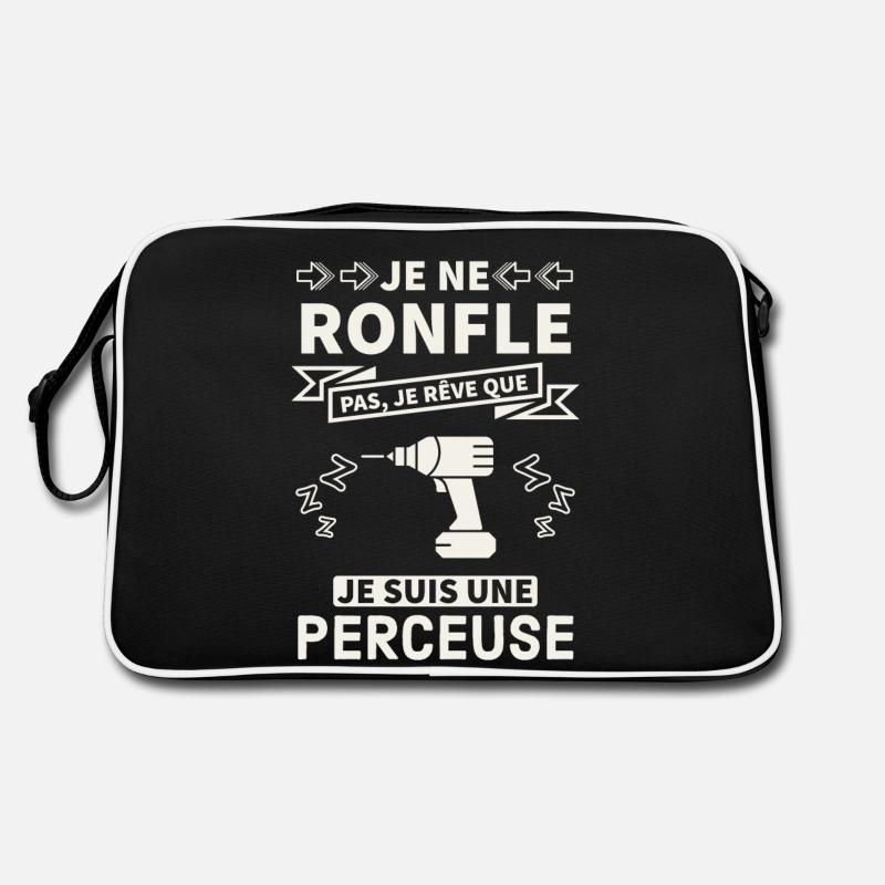 Idée cadeau bricoleur perceuse 2 Sac Retro