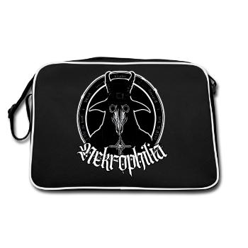 Plague Love Raven Mask - Retro Bag - black/white - Back