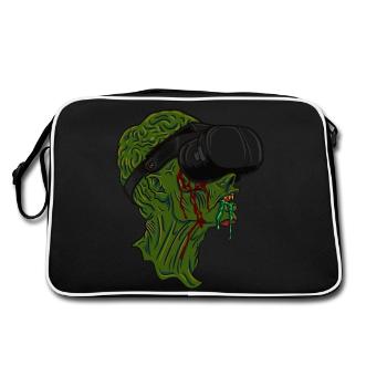 Zombie en réalité virtuelle - Sac Retro - noir/blanc - Dos