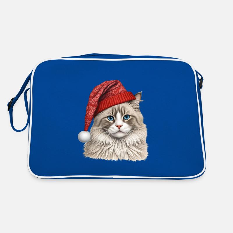 Chat ragdoll de Noël Sac Retro