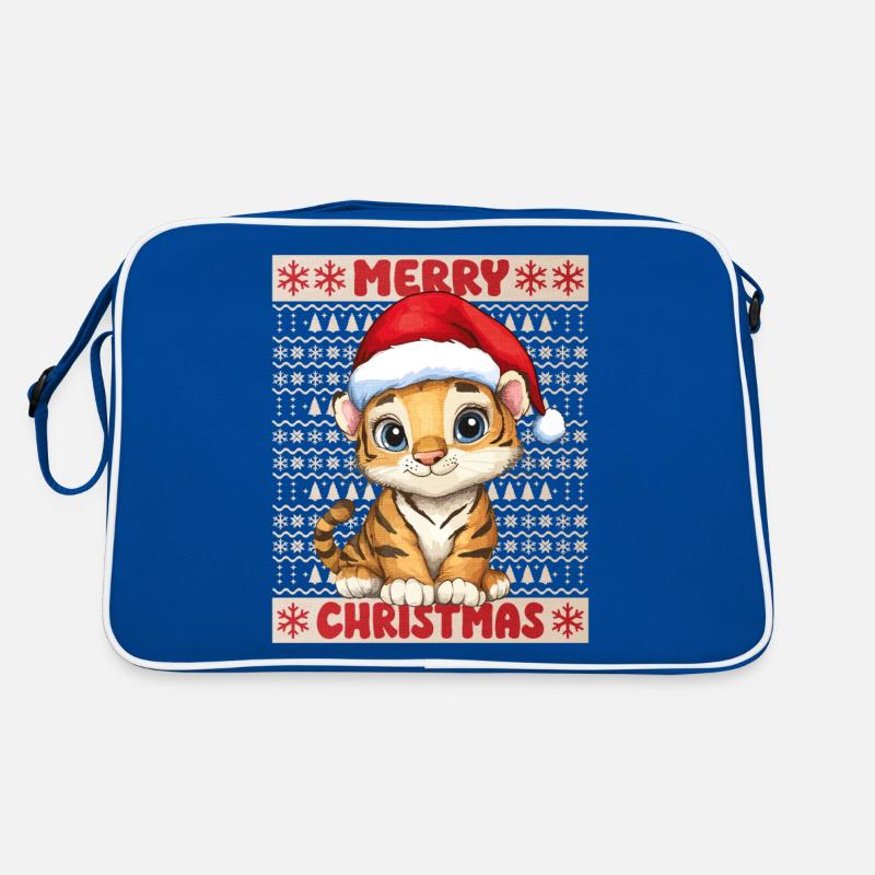 Tigre Moche Noël Noël Mignon Mignon Sac Retro