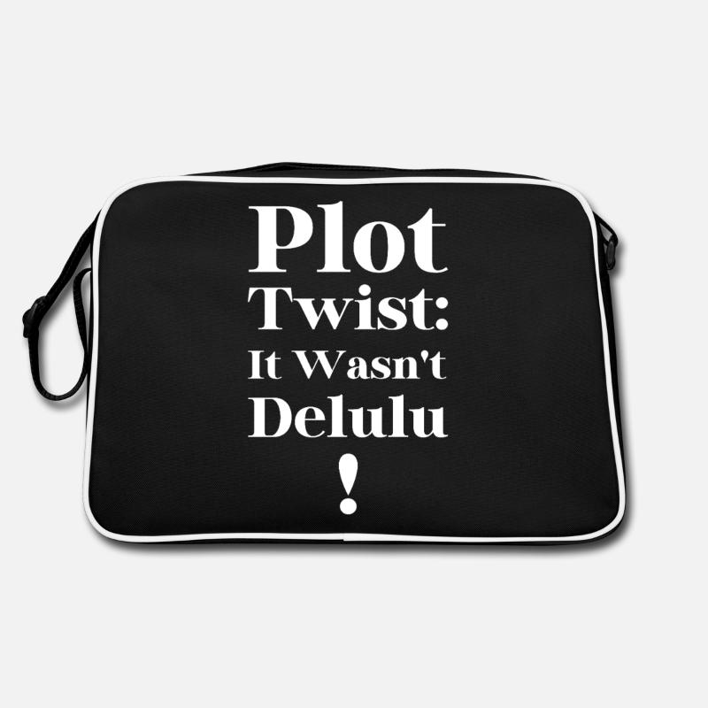 Plot Twist It Wasn't Delulu Funny Meme Apparel Retro Bag