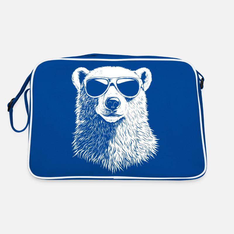 Cool Polar Bear Sunglasses Summer Bear Retro Bag
