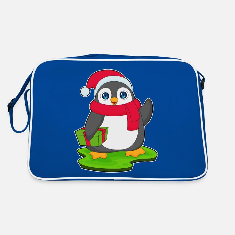 Écharpe de Noël Pingouin Sac Retro