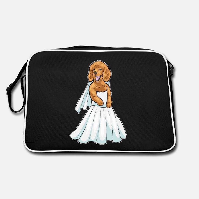 Caniche Robe de mariée Mariage Sac Retro