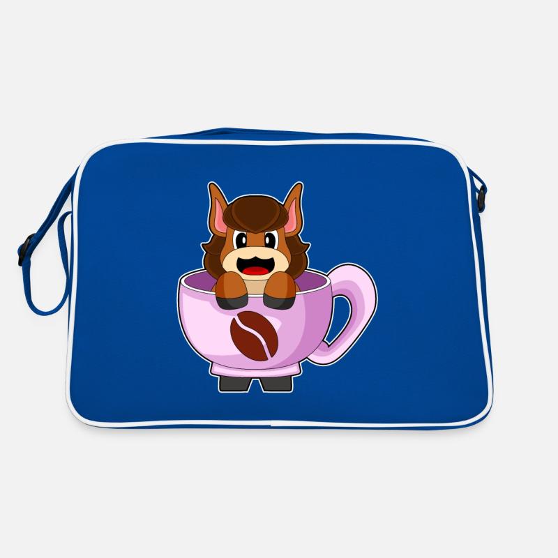 Tasse à café cheval Sac Retro