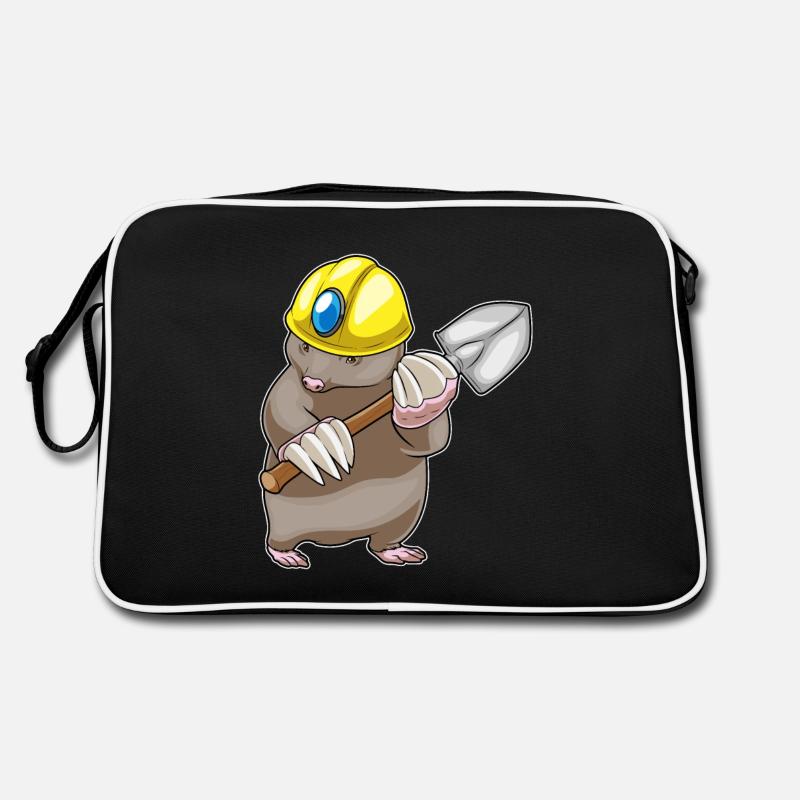 Mole Miner Shovel Mining Retro Bag