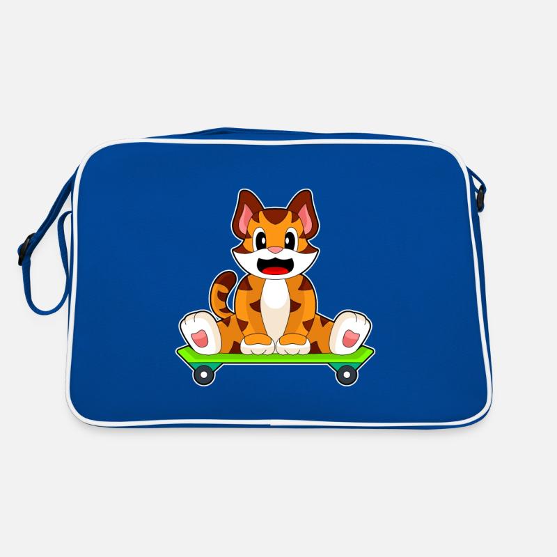 Tiger Skater Skateboard Retro Bag