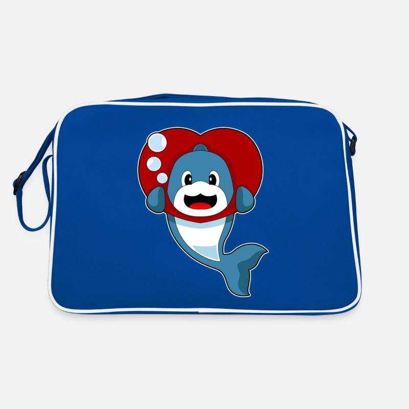 Cœur de dauphin Sac Retro