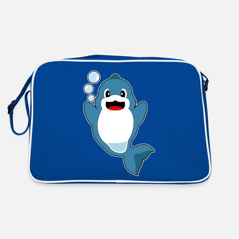 Dolphin Water Bubbles Retro Bag