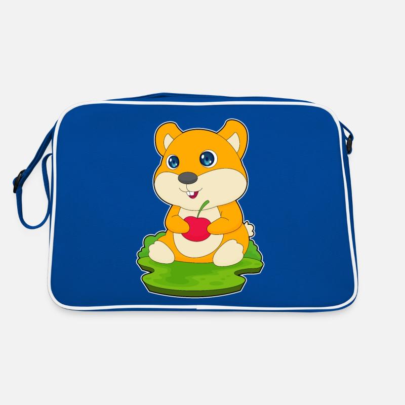 Hamster Kirsche Retro Tasche