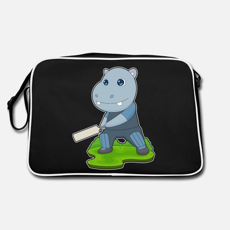 Hippopotame Cricket Battes de cricket Sac Retro