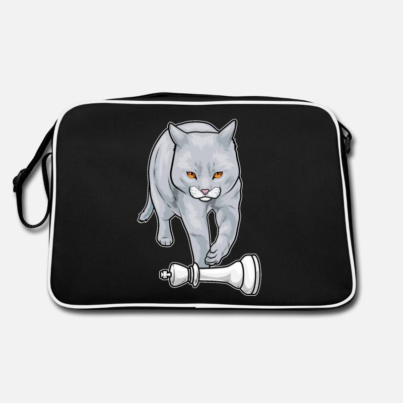 Cat Chess Piece King Chess Retro Bag