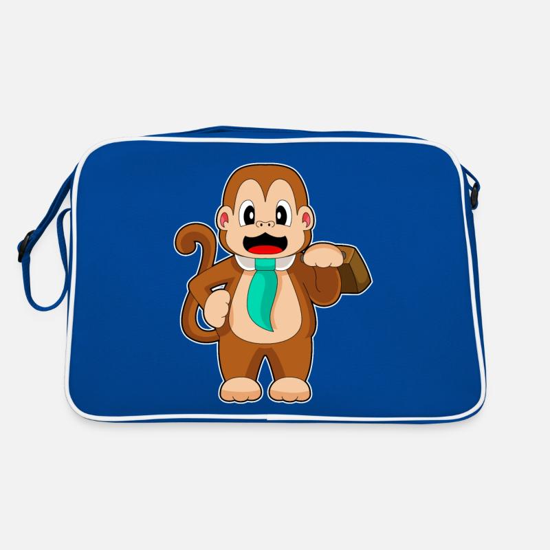 Monkey Entrepreneur Porte-documents Sac Retro