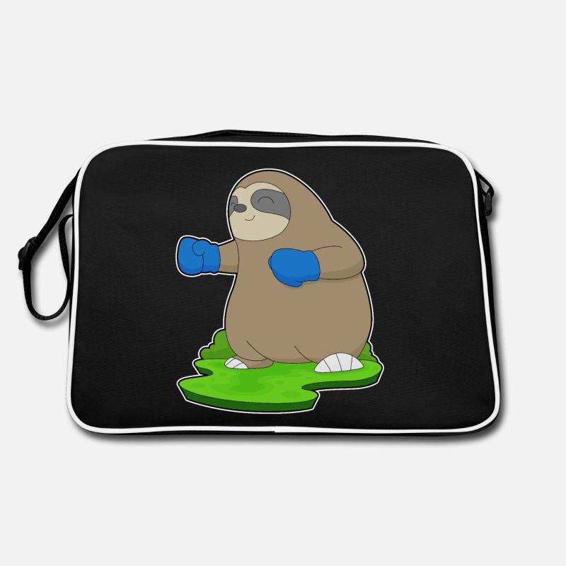 Faultier Boxer Boxhandschuhe Boxen Retro Tasche