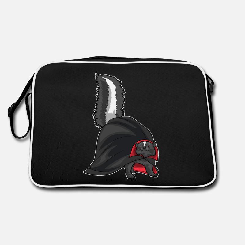 Skunk Halloween Vampire Retro Bag