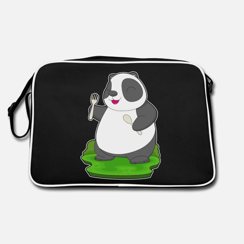 Fourchette cuillère panda Sac Retro