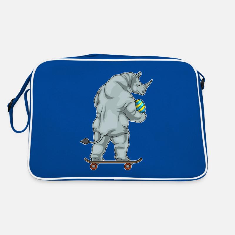 Rhino Easter Easter Oeuf Skateboard Sac Retro