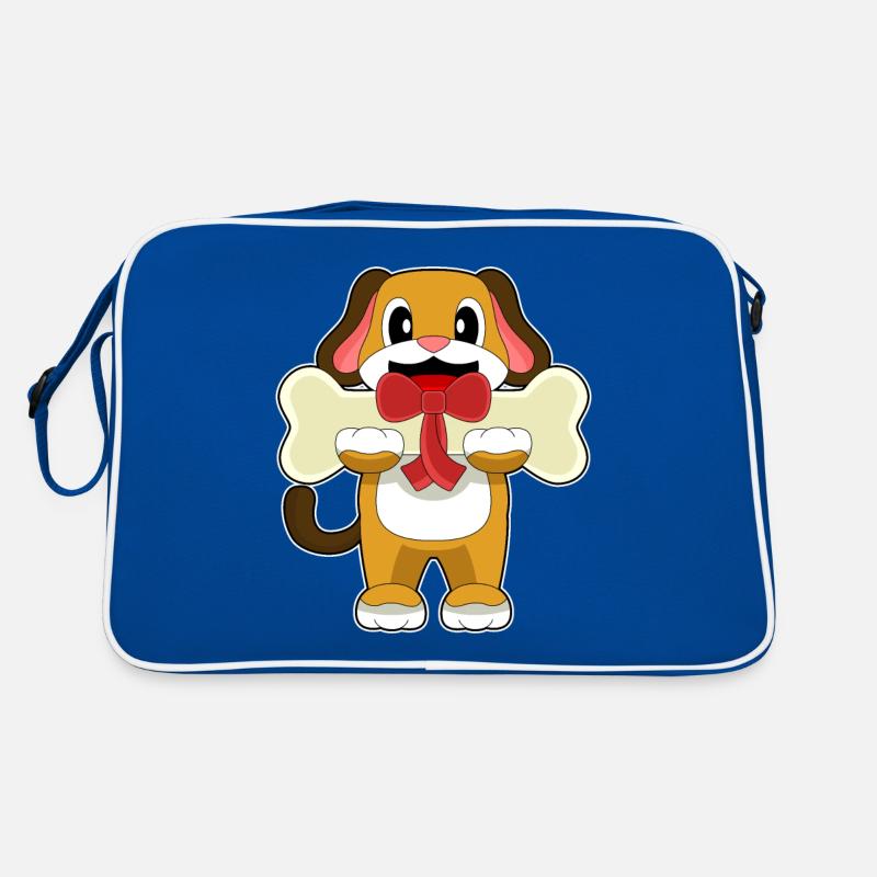 Hund Knochen Retro Tasche