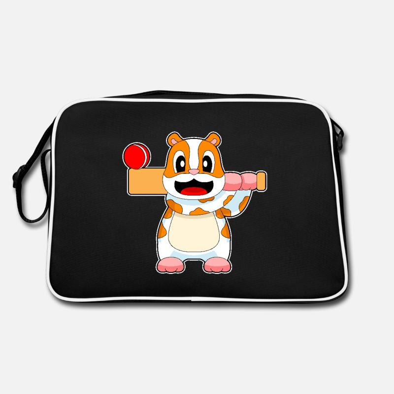 Hamster Cricket Batte de cricket Sac Retro