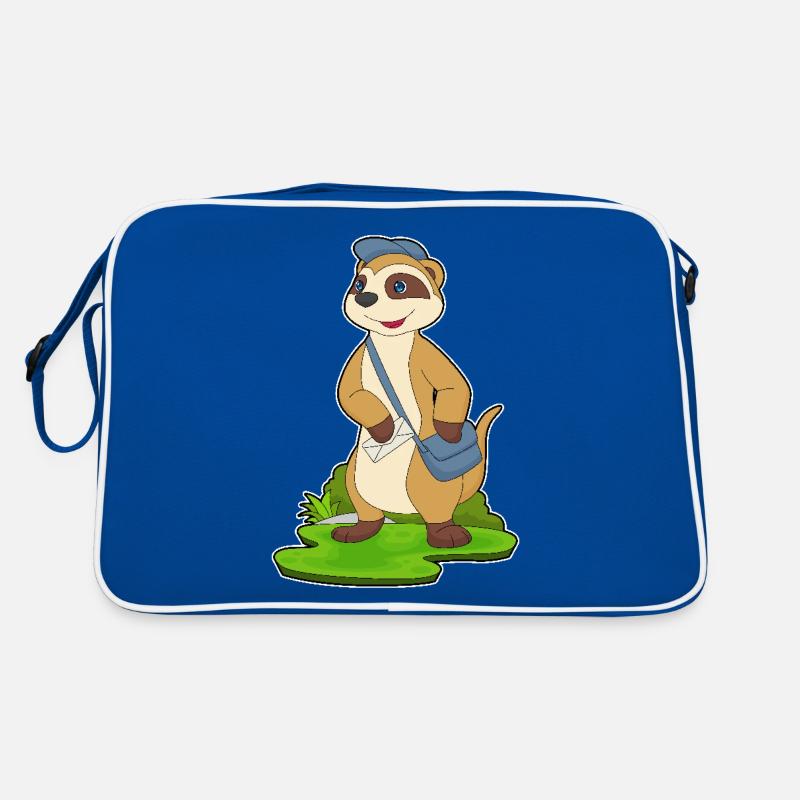 Erdmännchen Briefträger Brief Retro Tasche