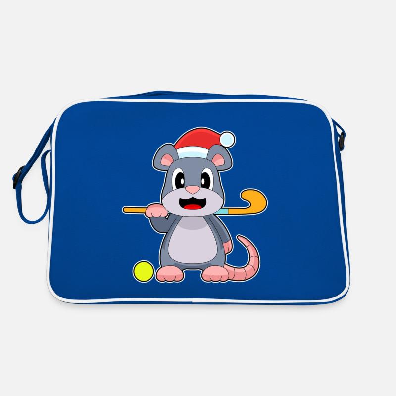 Mouse Christmas Hockey Retro Bag
