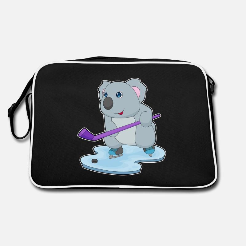 Koala Eishockey Eishockeyschläger Retro Tasche