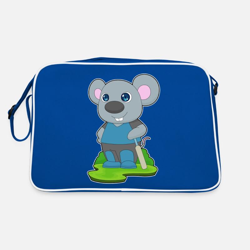 Maus Cricket Cricketschläger Retro Tasche
