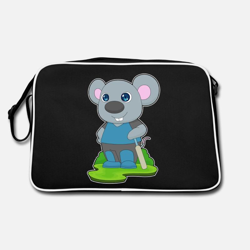 Souris Cricket Battes de cricket Sac Retro