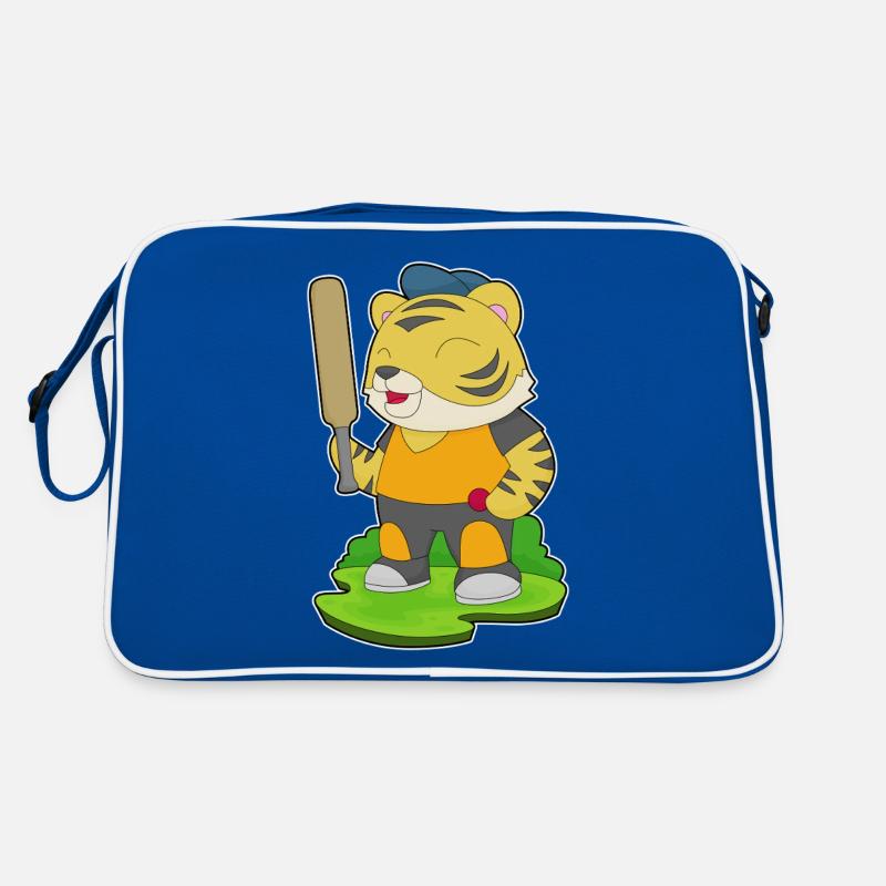 Tiger Cricket Cricketschläger Retro Tasche