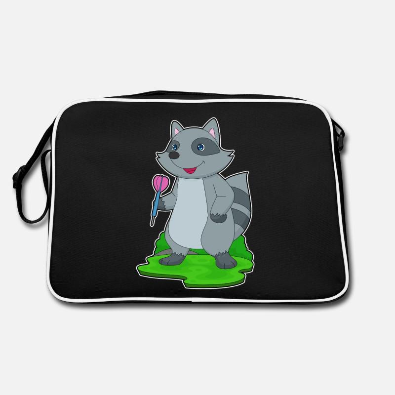 Fléchette raton laveur Fléchette - Sac Retro - noir/blanc
