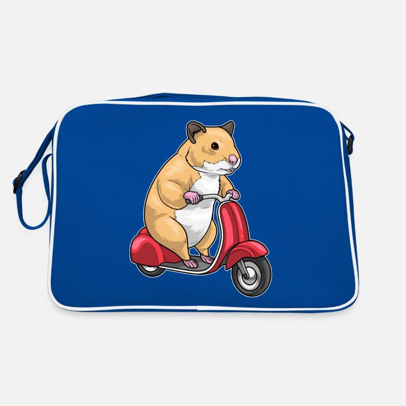 Hamster Motorroller Retro Tasche