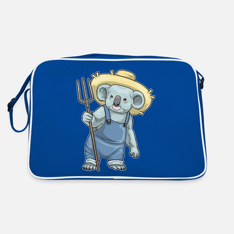 Koala Farmer Pitchfork Retro Bag