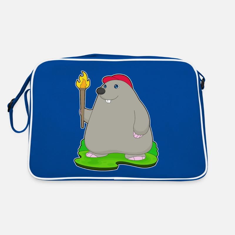 Maulwurf Fackel Retro Tasche
