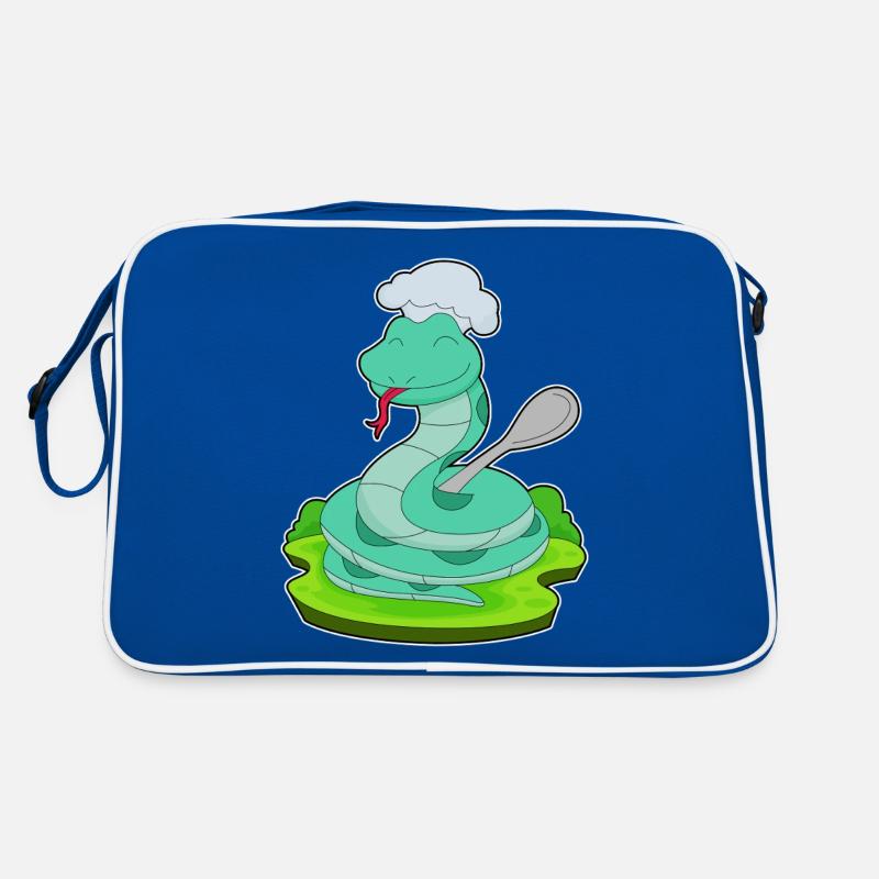 Schlange Koch Löffel Kochen Retro Tasche