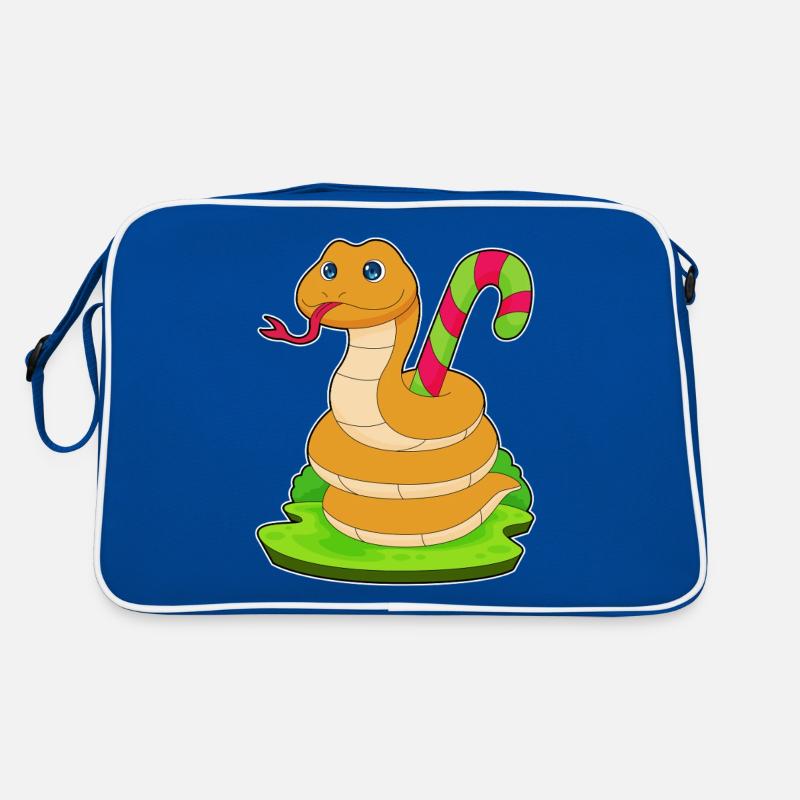 Snake candy cane Retro Bag