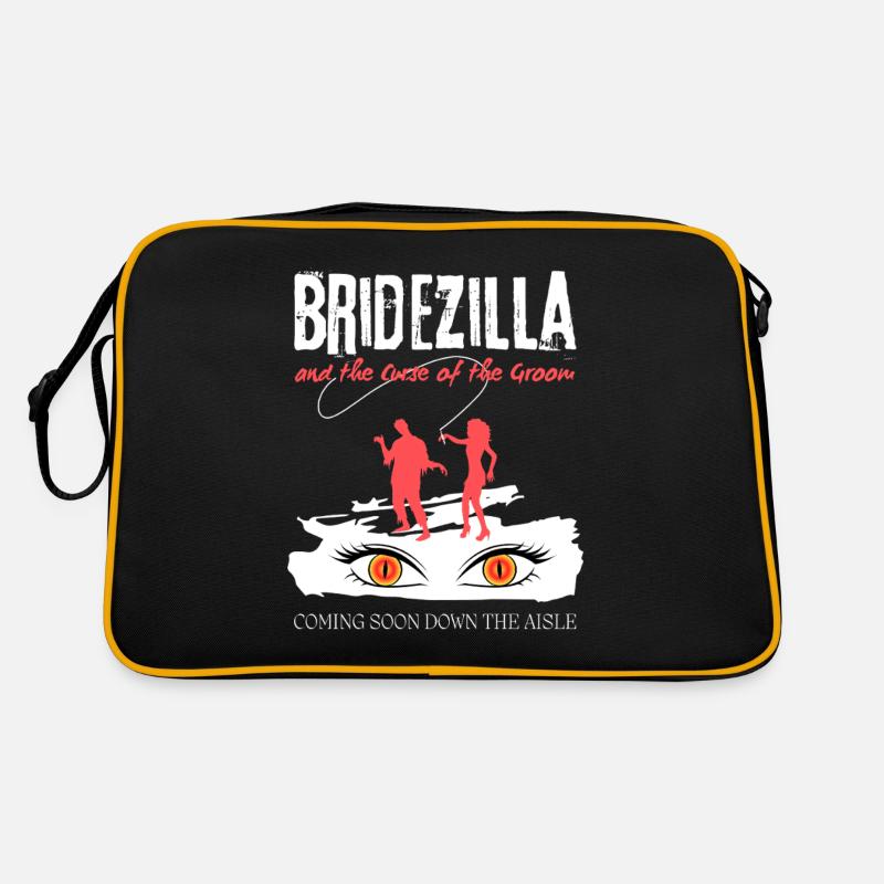 BRIDEZILLA lustiger Junggesellenabschied Braut Retro Tasche