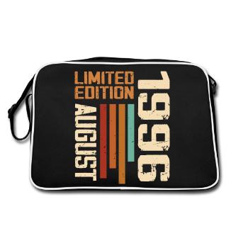 August 1996 Birthday Gift August 1996 August - Retro Bag - black/white - Back