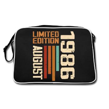 August 1996 Birthday Gift August 1996 August - Retro Bag - black/white - Back